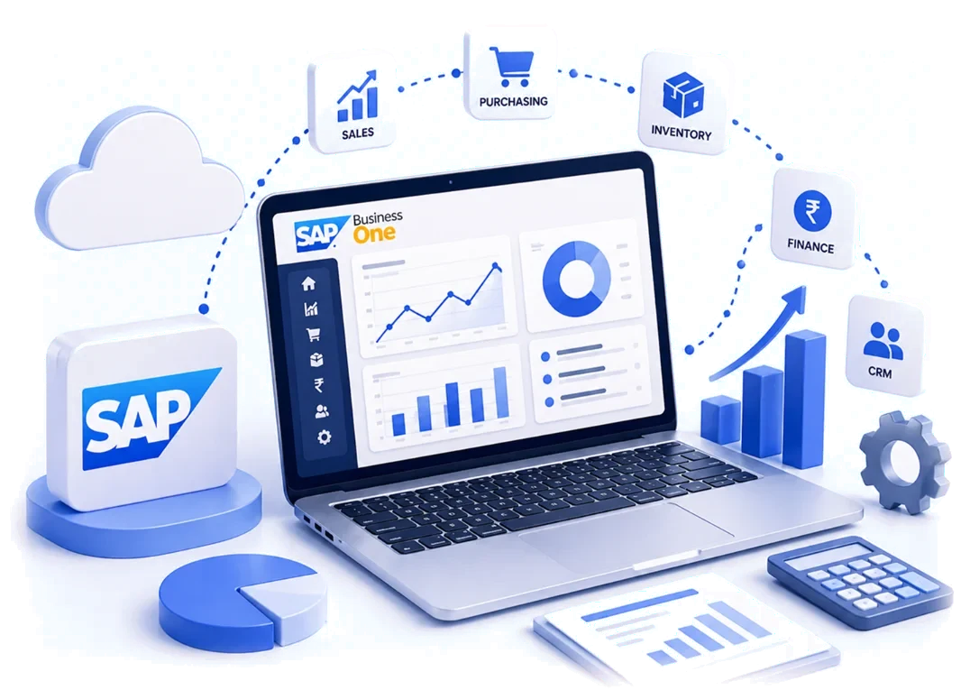 SAP Business One dashboard illustration